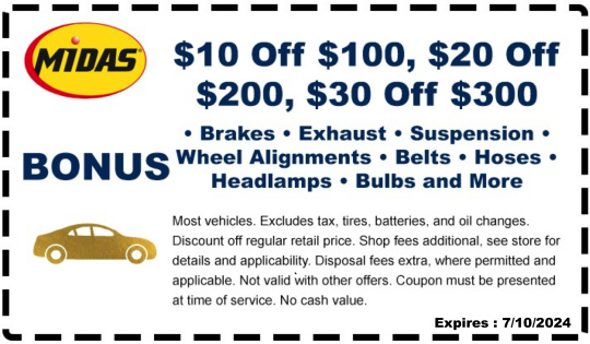 Auto Repair Maintenance Coupons Discount, Offers, Promotions Midas Honolulu  Hawaii - Kakaako - Honolulu, Hawaii News