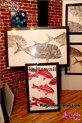 Gyotaku art work featuring artist Brandon Tengan